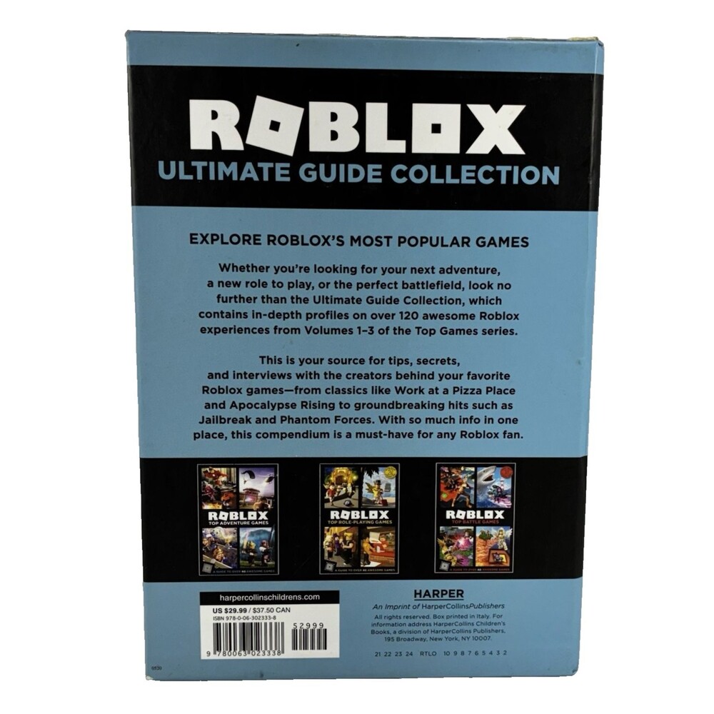 Roblox Ultimate Guide Collection Three Hardback Book Box Set with Storage Sleeve - Picture 5 of 14